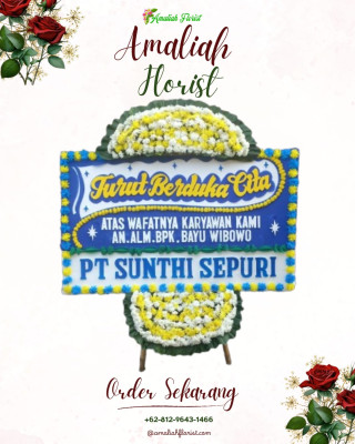 Papan Bunga Duka di Partihaman Saroha