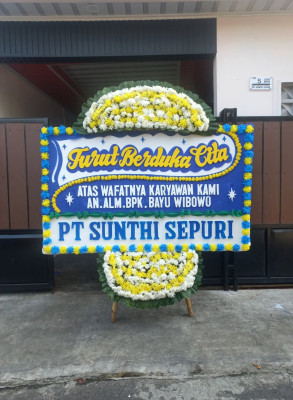 Papan Bunga Duka di Partihaman Saroha