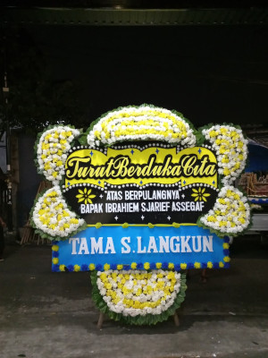 Papan Bunga Duka di Partihaman Saroha