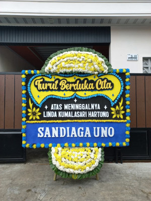 Papan Bunga Duka di Partihaman Saroha